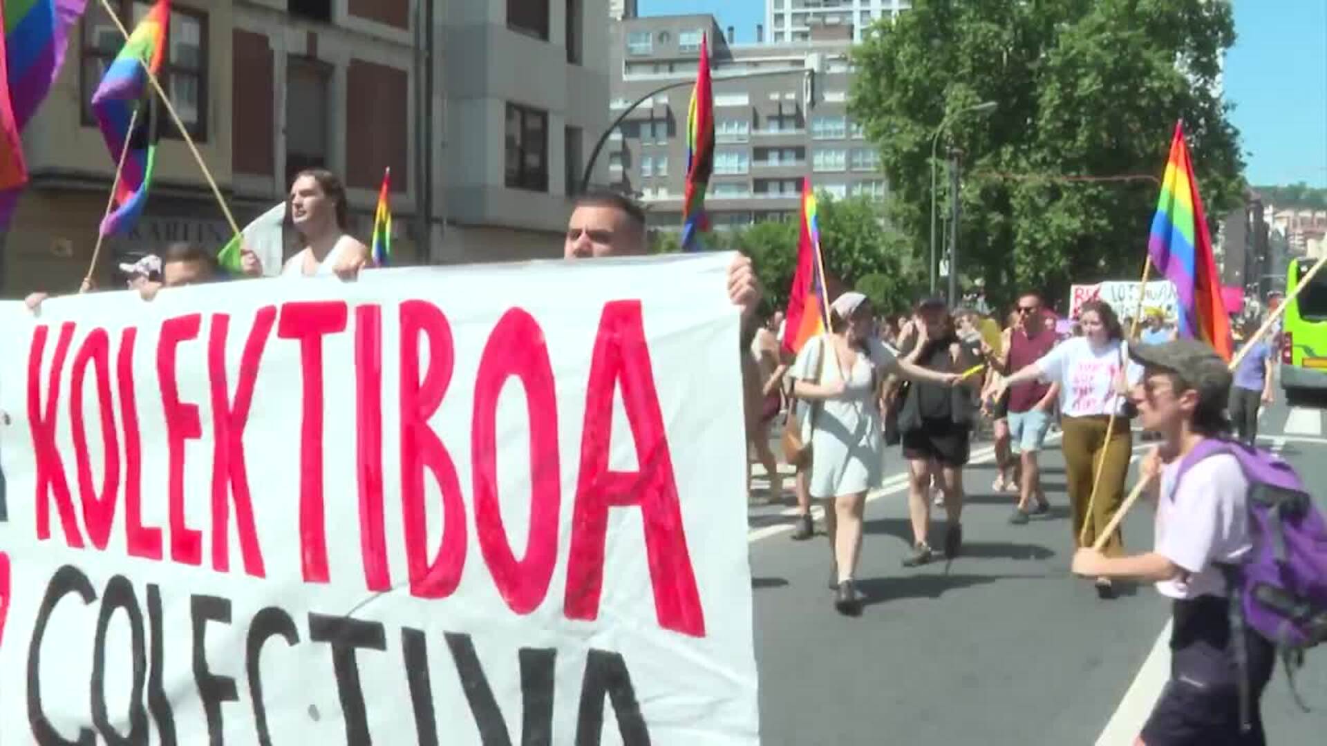 La marcha del Orgullo en Bilbao llama a "la lucha colectiva" ante la "amenaza" de la transfobia
