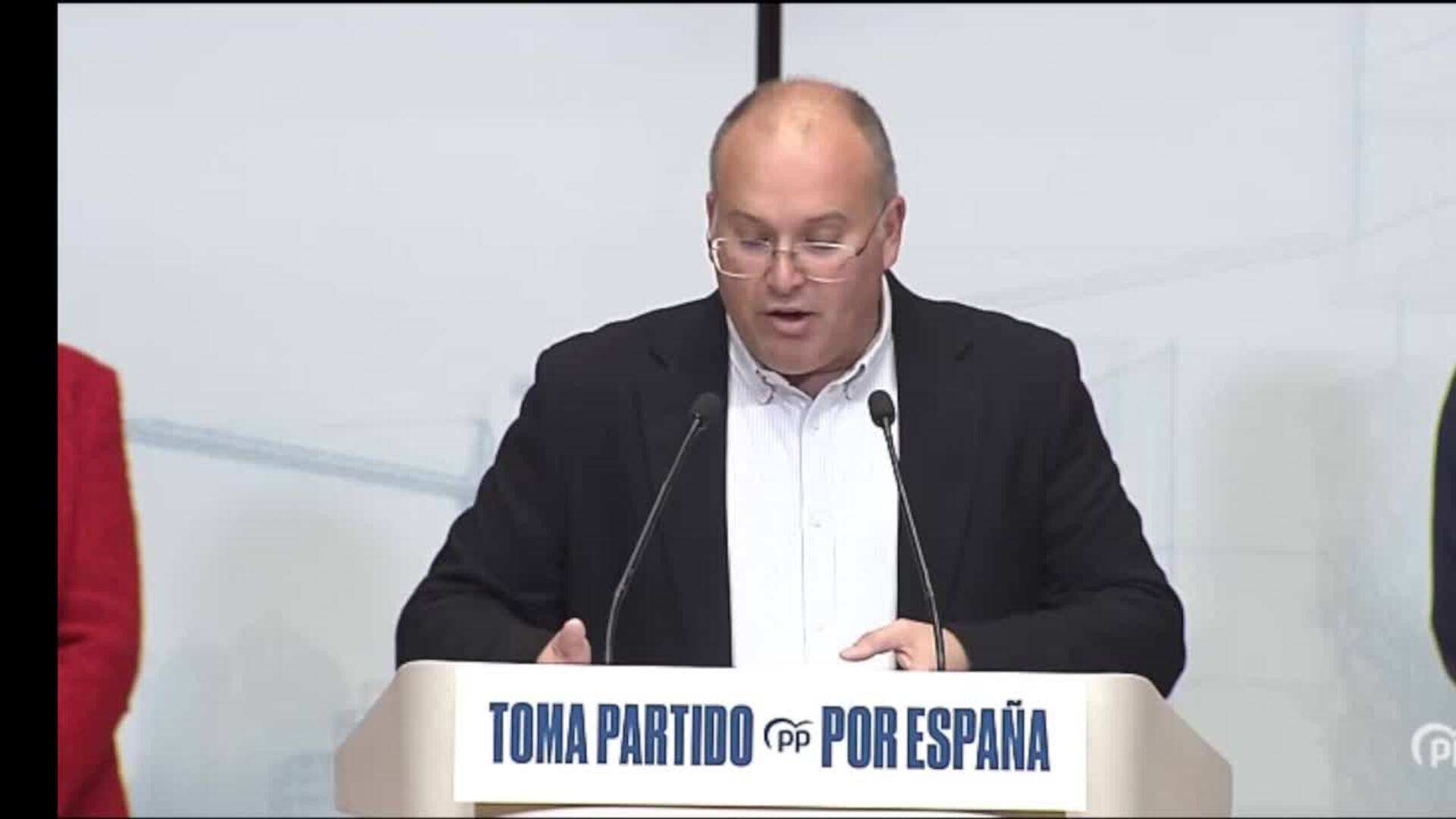 El PP llama a la movilización contra Sánchez este domingo