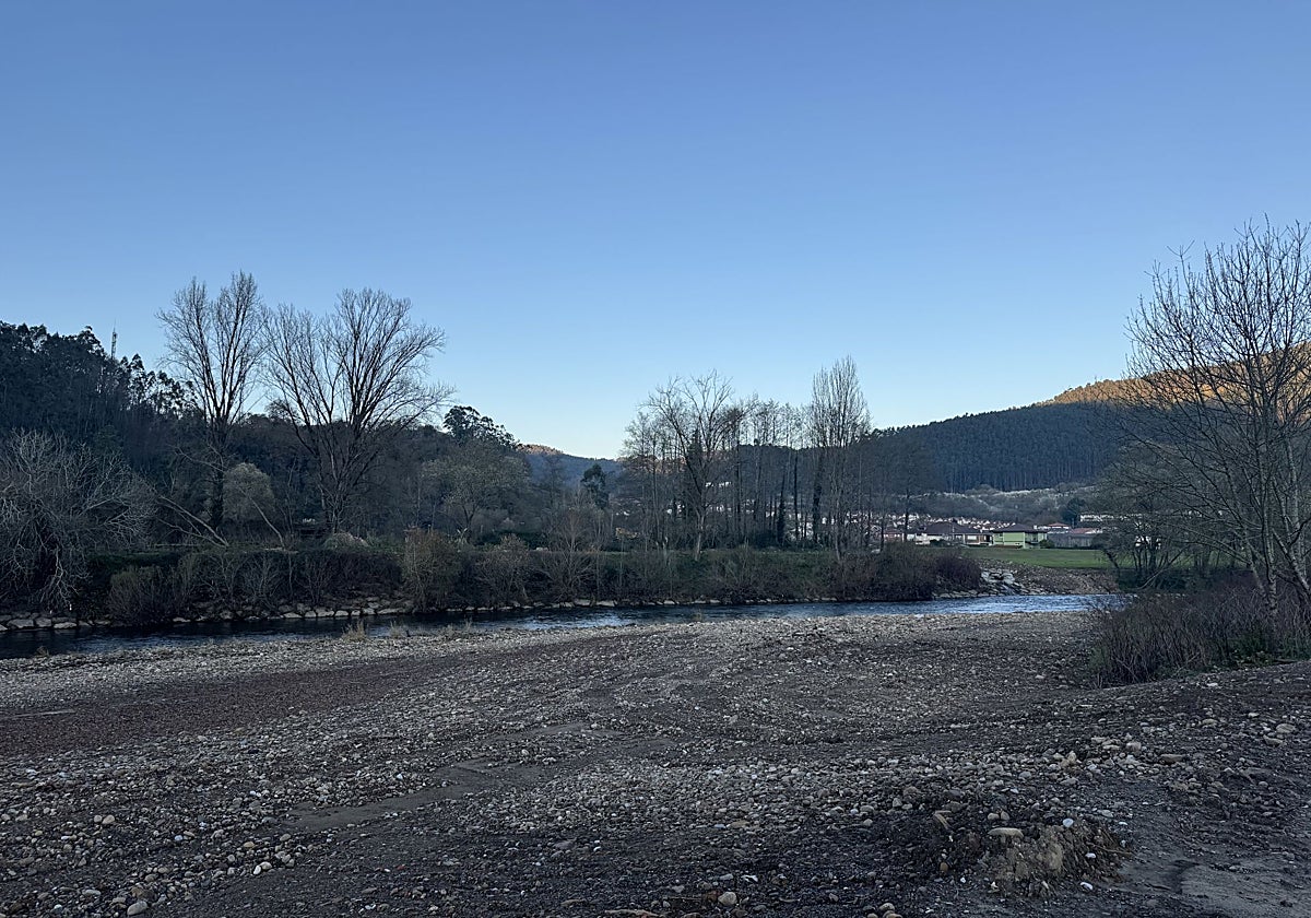 Obras del río Asón en Ampuero.