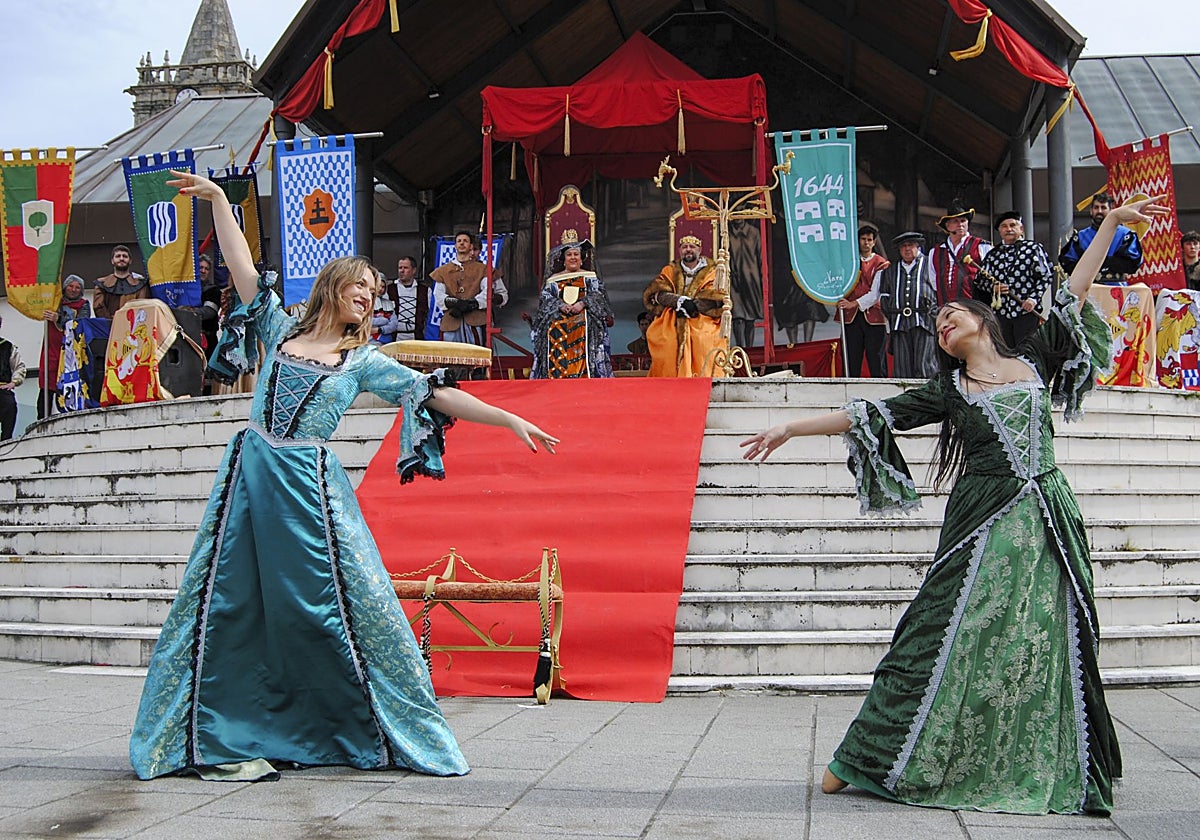 Recreación del Privilegio en la plaza de la villa de Noja en la pasada edición.