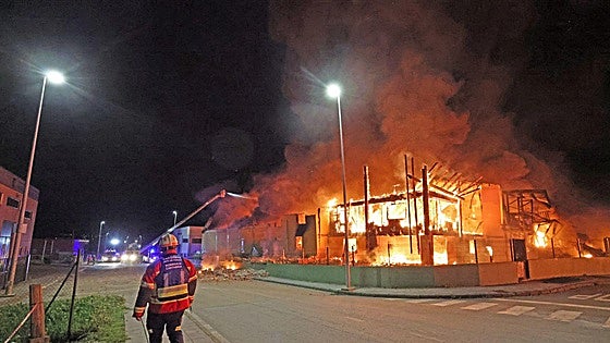 Estas son las imágenes del incendio en Los Tánagos