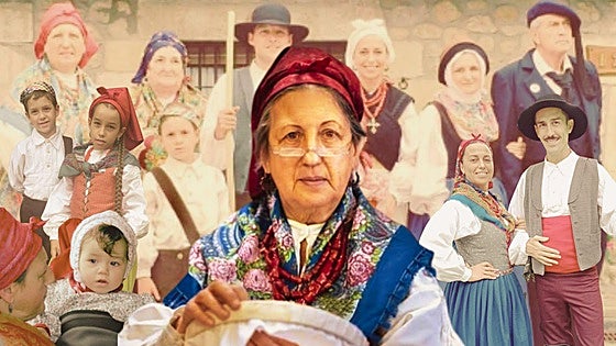 La indumentaria tradicional cántabra, en una exposición de María José Mínguez en Ramales