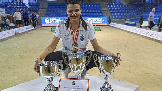 Andrea Gómez, tres veces campeona de España