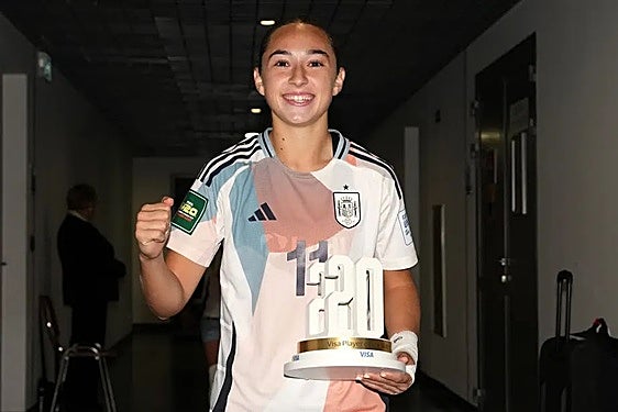 Daniela Agote, MVP frente a Italia