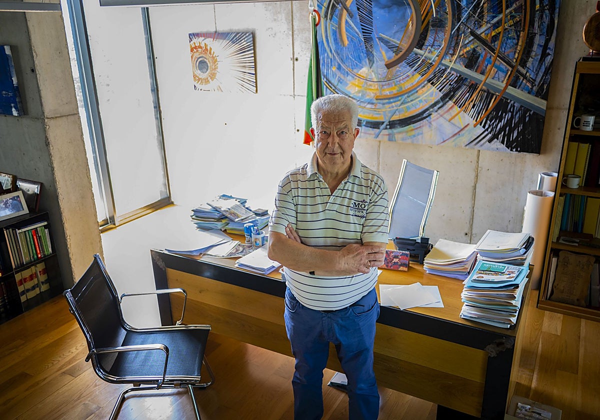 El alcalde de Meruelo, Evaristo Domínguez (PP).