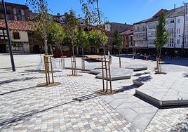 La plaza de España está ya prácticamente terminada.