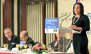 La presidenta de las Juntas Generales de Guipúzcoa, la socialista Rafaela Romero./ Efe