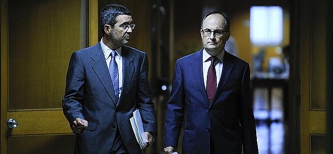 El subgobernador del BdE y el secretario de Estado de Economía. / Foto: Afp | Vídeo: Atlas