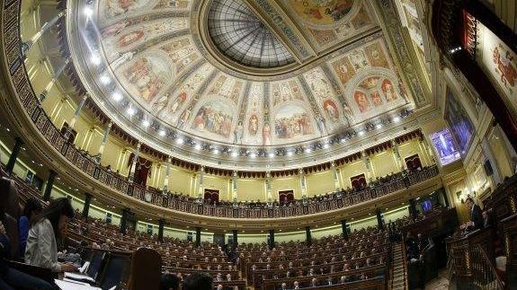 Vista general del hemiciclo del Congreso de los Diputados durante el Debate sobre el estado de la Nación en febrero. 