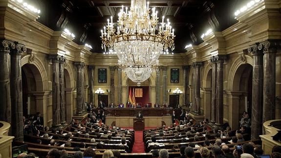 Vista general del Parlament de Cataluña.