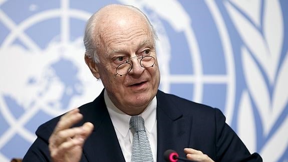 El mediador de la ONU para Siria, Staffan de Mistura. 