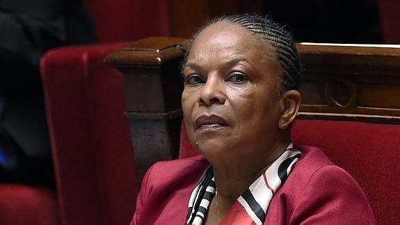 La hasta ahora ministra de Justicia de Francia, Christiane Taubira. 