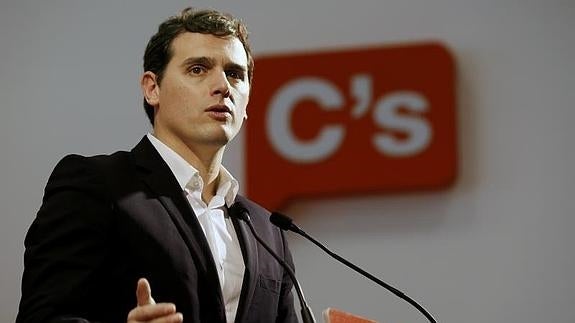 El presidente de Ciudadanos, Albert Rivera. 