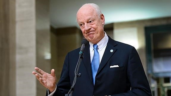 Staffan de Mistura, mediador de la ONU para Siria. 