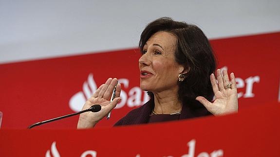 La presidenta del Banco de Santander, Ana Botín.