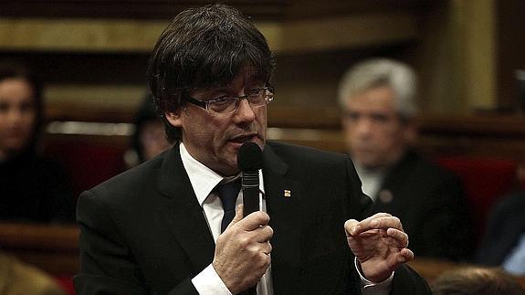 El presidente de la Generalitat, Carles Puigdemont. 