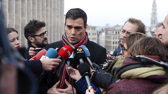 Pedro Sánchez, en Bruselas.