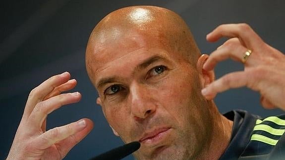 Zinedine Zidane, entrenador del Real Madrid. 