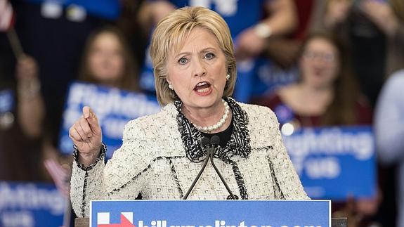 Hillary Clinton, durante su discurso en Columbia, Carolina del Sur.