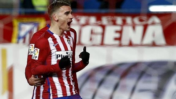 Griezmann celebra un gol. 