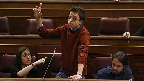 El portavoz parlamentario de Podemos, Íñigo Errejón. 