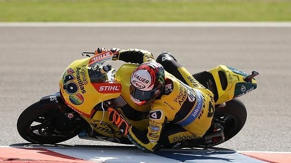 Alex Rins, durante una carrera. 