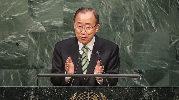 El secretario general de la ONU, Ban Ki-moon.