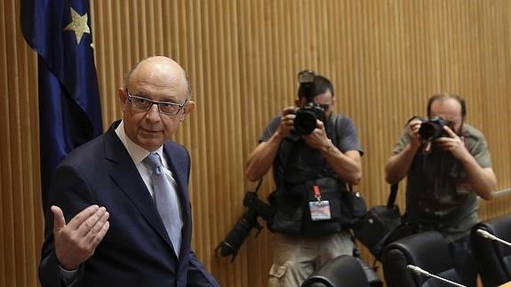 El ministro de Hacienda en funciones, Cristóbal Montoro.