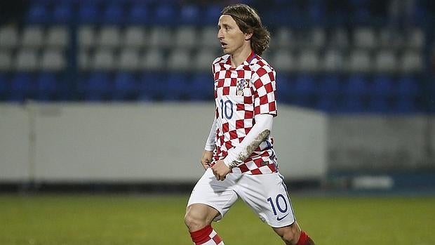 Luka Modric, en un partido de la selección croata