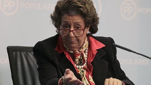 La exalcaldesa de Valencia, Rita Barberá.