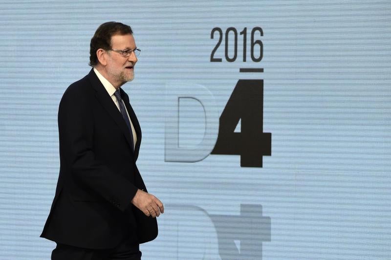 De izquierda a derecha: Mariano Rajoy, Pedro Sánchez, Albert Rivera y Pablo Iglesias. 