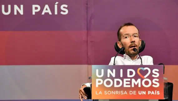 El secretario de Organización de Podemos, Pablo Echenique.