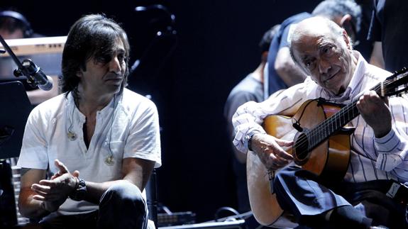Antonio Carmona (i) y Juan Habichuela (d).