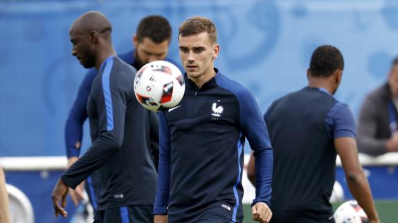 Antoine Griezmann, en un entrenamiento.