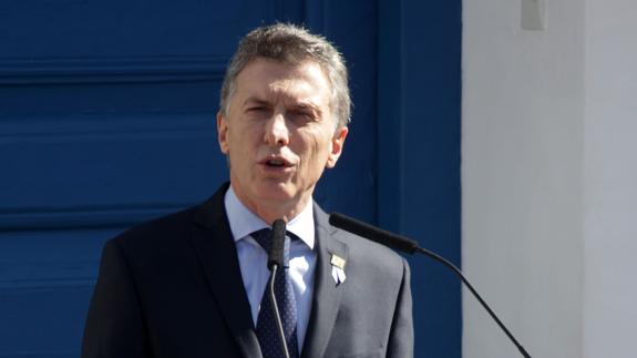 El presidente argentino, Mauricio Macri.