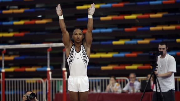 Ray Zapata, durante una competición. 