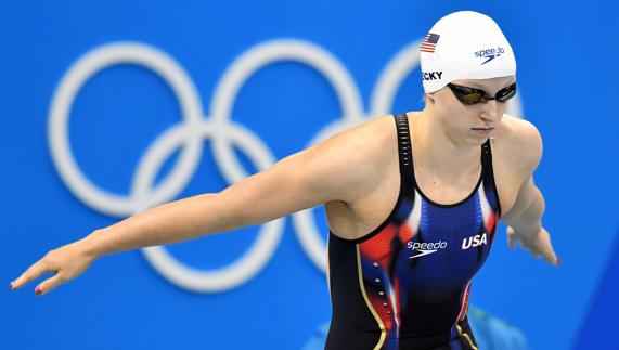 Ledecky, antes una carrera. 