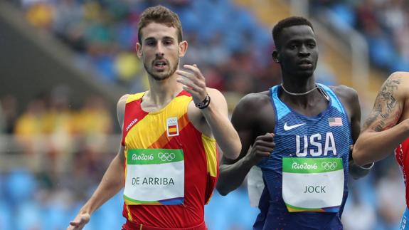 Álvaro de Arriba, durante la competición. 