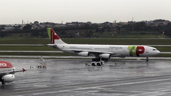 Avión de la aerolínea lusa TAP.