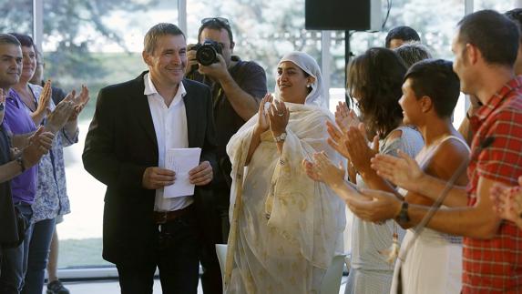 El candidato al lehendakari por EH Bildu, Arnaldo Otegi. 