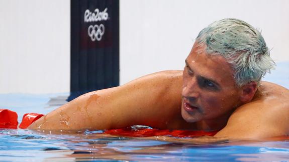 Lochte, después de una competición. 