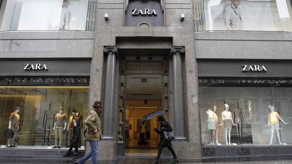 Escaparate de Zara en Madrid.