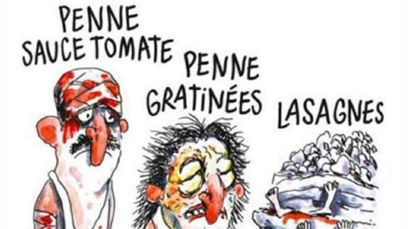 Viñeta de 'Charlie Hebdo' sobre el terremoto de Amatrice.