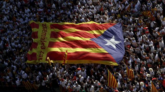 Manifestación independentista del 11-S del año pasado.