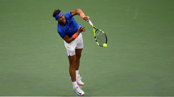 Rafa Nadal, durante el partido. 