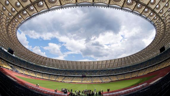 El Olympic Stadium de Ucrania en Kiev. 