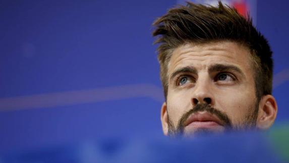 Gerard Piqué, en el Juventus Stadium. 