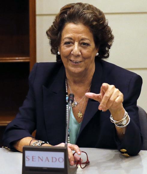 La senadora por Valencia y exalcaldesa de la ciudad Rita Barberá.