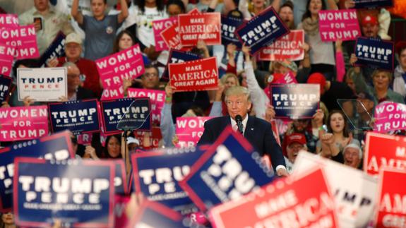 Donald Trump, durante un mitin en Ohio.