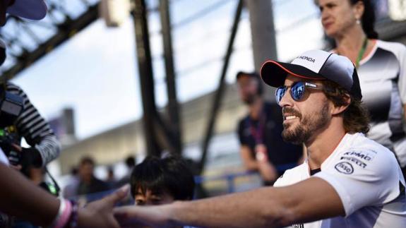 Fernando Alonso, en México.